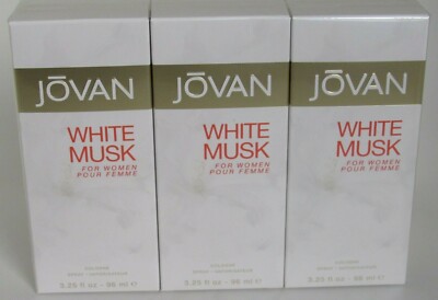 Lot of 3 Pc - WHITE MUSK 3.2 oz by Coty Jovan White Musk Cologne Spray For Women