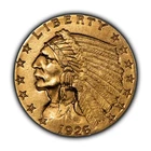 1926 G$2.50 Indian Head Gold Quarter Eagle - Luster - AU/UNC - SKU-G4420