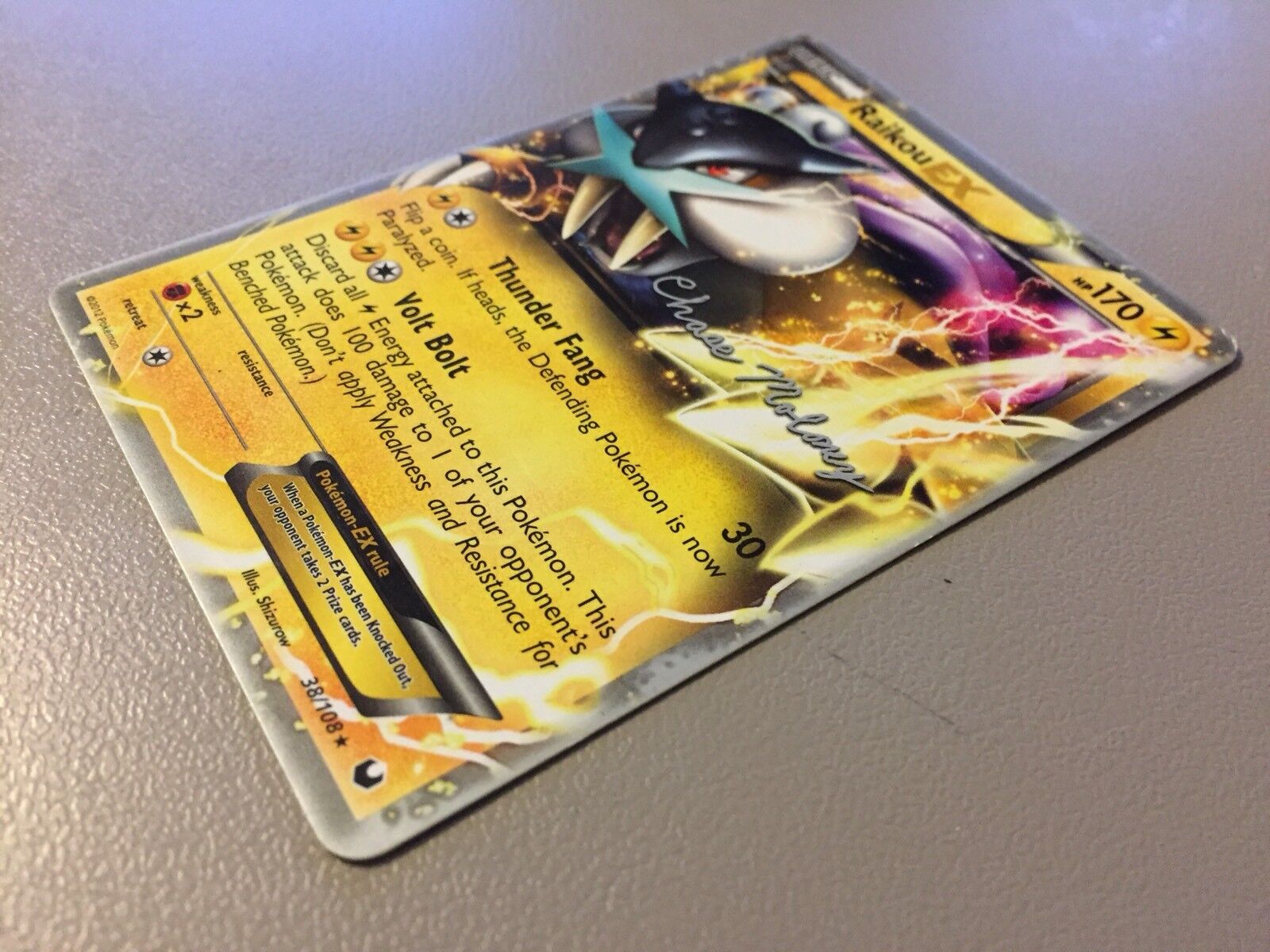 Carta Pokemon Raikou EX Original Copag