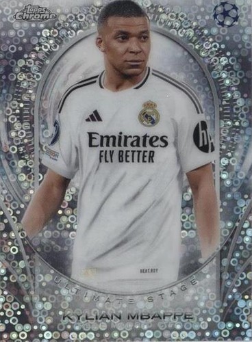 Kylian Mbappe 2024-25 Topps Chrome UCC Ultimate Stage Disco #USC