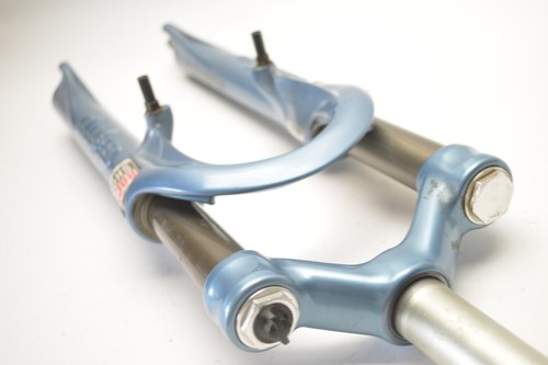 ROCK SHOX DUKE BLUE 1 1/8" THREADLESS 26" BICYCLE SUSPENSION FORK 215 MM STEERER - Picture 6 of 13