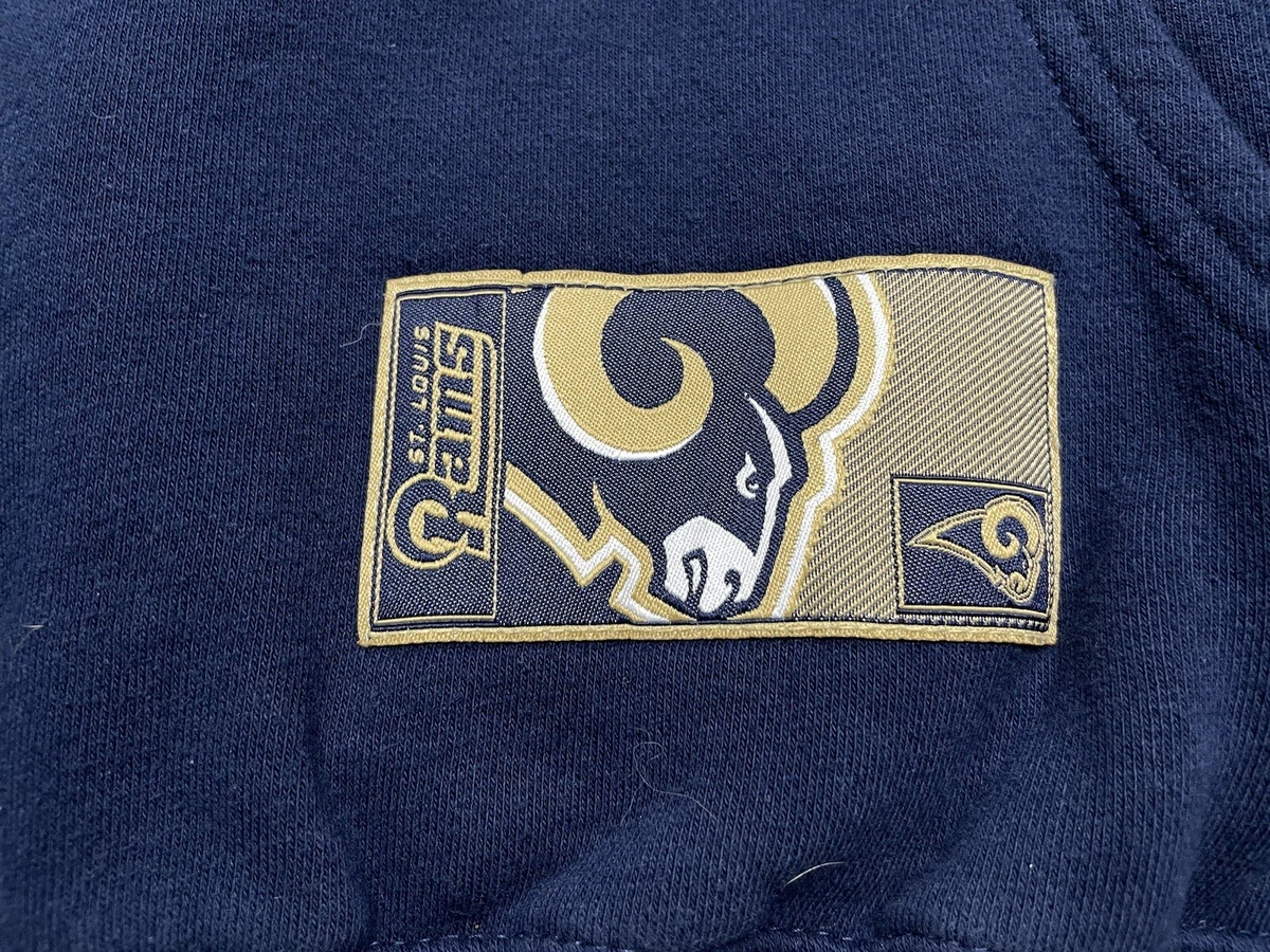 St. Louis Rams NFL Majestic Brand Pullover Hoodie Size Large