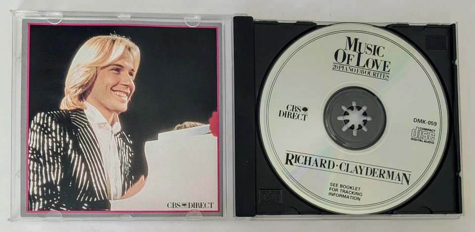 Richard Clayderman – Music Of Love (20 Piano Favourites) (1990) - Canada CD VG+ - Image 4 of 4