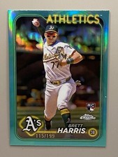 2024 Topps Chrome Update Series - Aqua Refractor #USC183 Brett Harris /199 I1501
