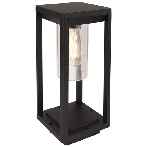 Steh Lampe schwarz Außen Garten Strahler eckig Terrassen Hof Deko Stand Leuchte - Bild 2 von 12