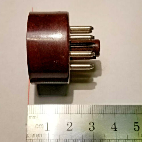 Listing is for THREE (3) Vacuum Tube Bases Red 8-Pin Octal ***RARE*** Box R - Picture 3 of 3
