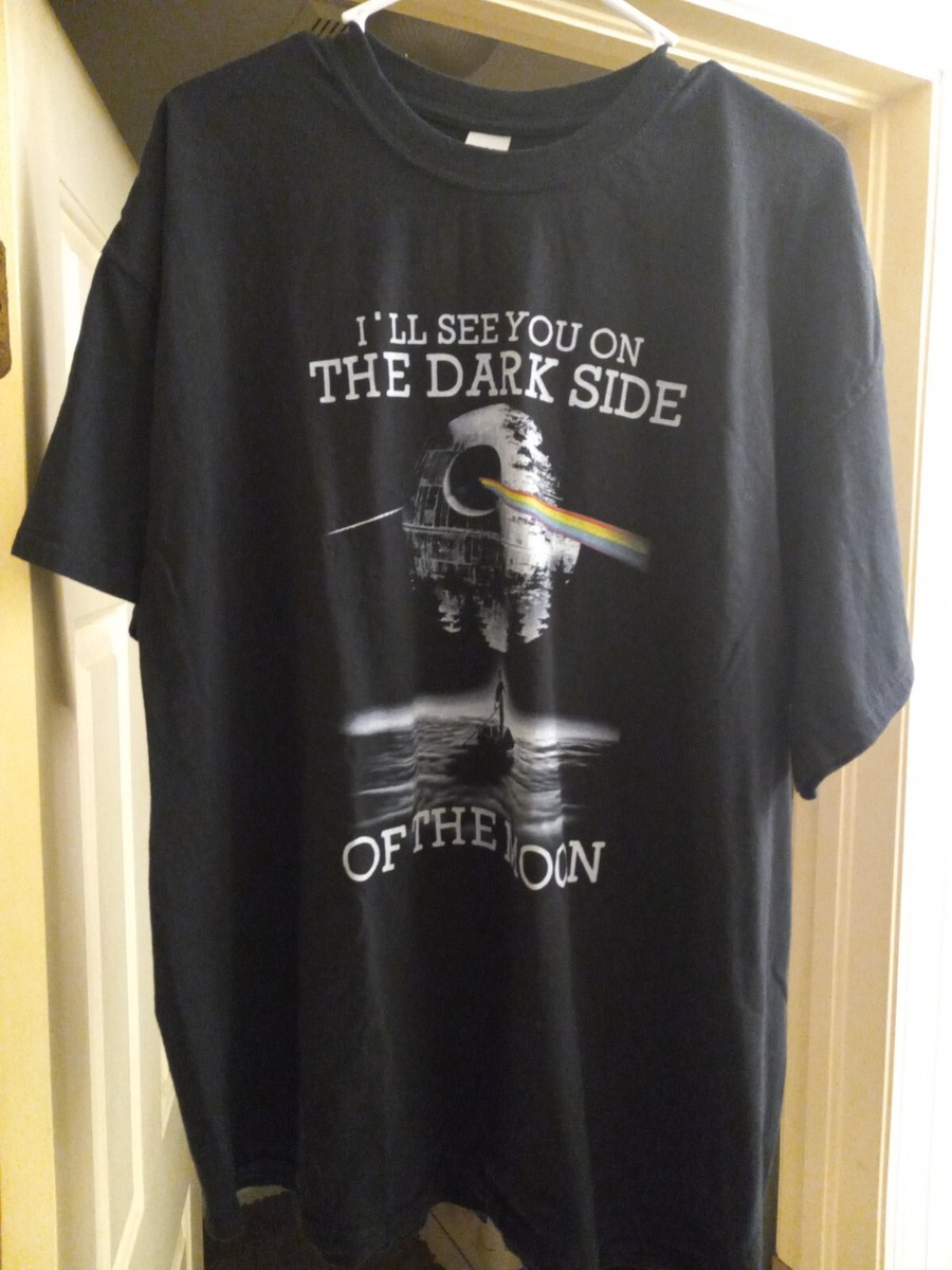 Pink Floyd 2XL Black T Shirt I'll See You On The Dark Side Of The