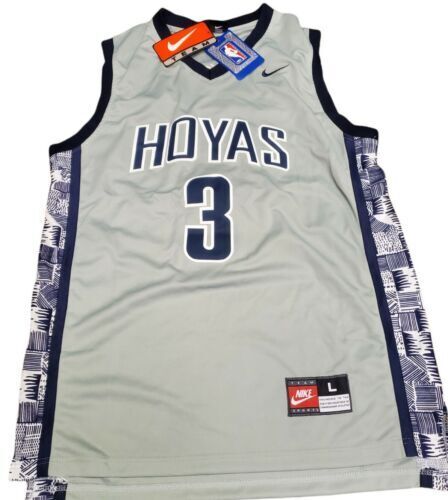 Men's Mitchell & Ness Allen Iverson White Georgetown Hoyas The Answer  Replica Jersey