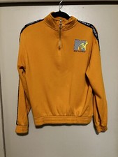 MTV Sweatshirt I Want My Quarter Zip Long Sleeve Vintage Pullover Size Med
