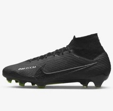 NIKE SUPERFLY 9 ELITE FG BLACK-DARK SMOKE GREY SOCCER MENS SZ 7 DJ4977-001 