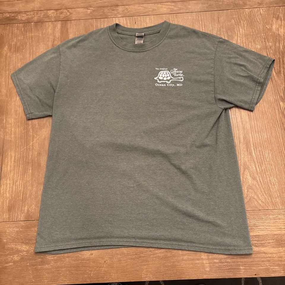 The Greene Turtle Restaurant Ocean City Maryland T Shirt Size L Green Turtles eBay