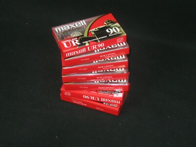  Maxwell UR 90 Minute Blank Audio Cassette Tapes Normal Bias Lot of 7 New Sealed