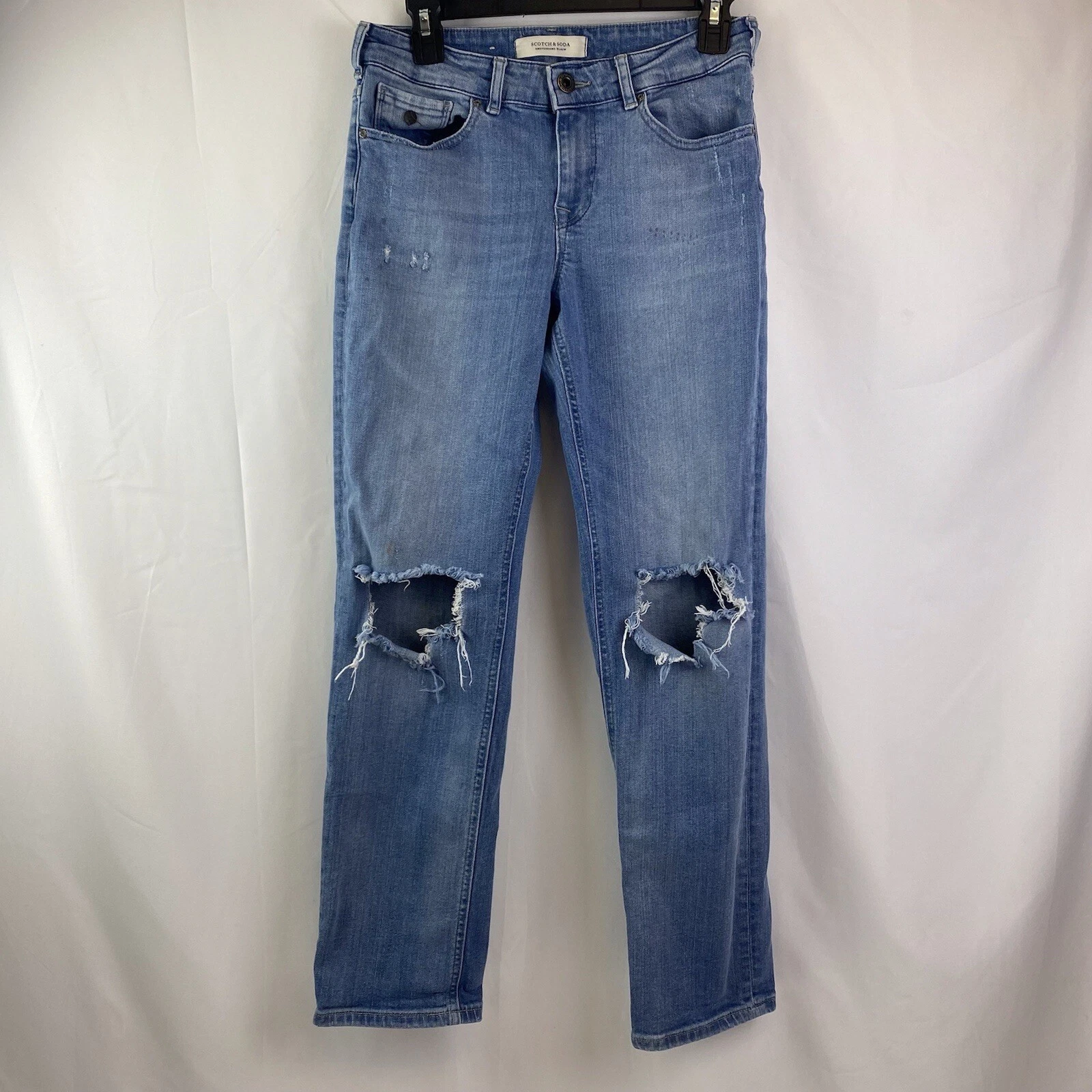 Scotch & Soda Supreme Slim Straight Leg Distressed Jeans Size 29/30