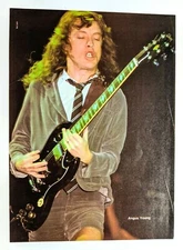 AC/DC / ANGUS YOUNG LIVE / MAGAZINE FULL PAGE PINUP POSTER CLIPPING (10)