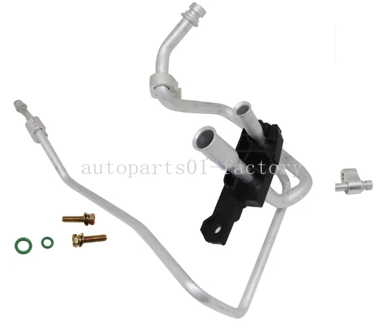 Línea de compresor de condensador de aire acondicionado apta para Infiniti G35 Q40 Q60 Nissan 370Z Foto 3 de 4