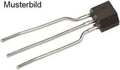 Transistor, 2 Stück 2SB1296, Si-PNP, 15V, 0,8A, 0,3W, TO-92, unbenutzt
