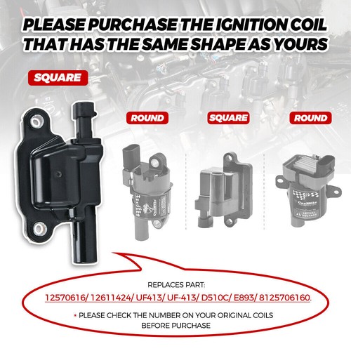 8Pack UF413 Ignition Coils & 41-962 Spark Plugs & Spark Plug Wires For Chevy - Picture 6 of 20