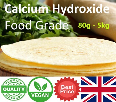 Calciumhydroxid Lebensmittelqualität 200g-5kg Tortilla Backpulver Alternative Portofrei