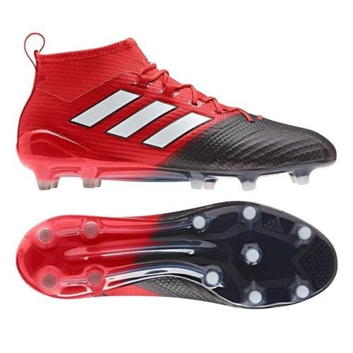 Registratie Tegenstrijdigheid mezelf Adidas Ace 17.1 Primeknit FG Red Black White Soccer BB4316 Mens Size 8 |  eBay