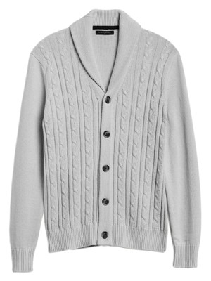 banana republic cable knit cardigan
