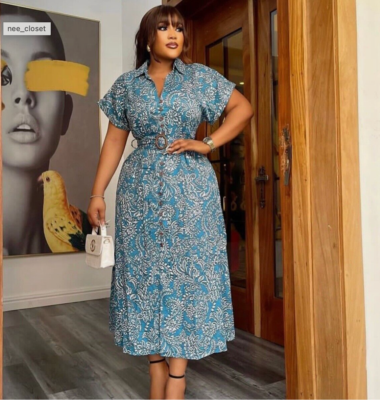 ZARA NWT WOMAN 100% COTTON PRINTED MIDI DRESS Light BLUE 8100/808 XS S M L  NWT | eBay