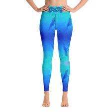 Yoga Leggings whale print
