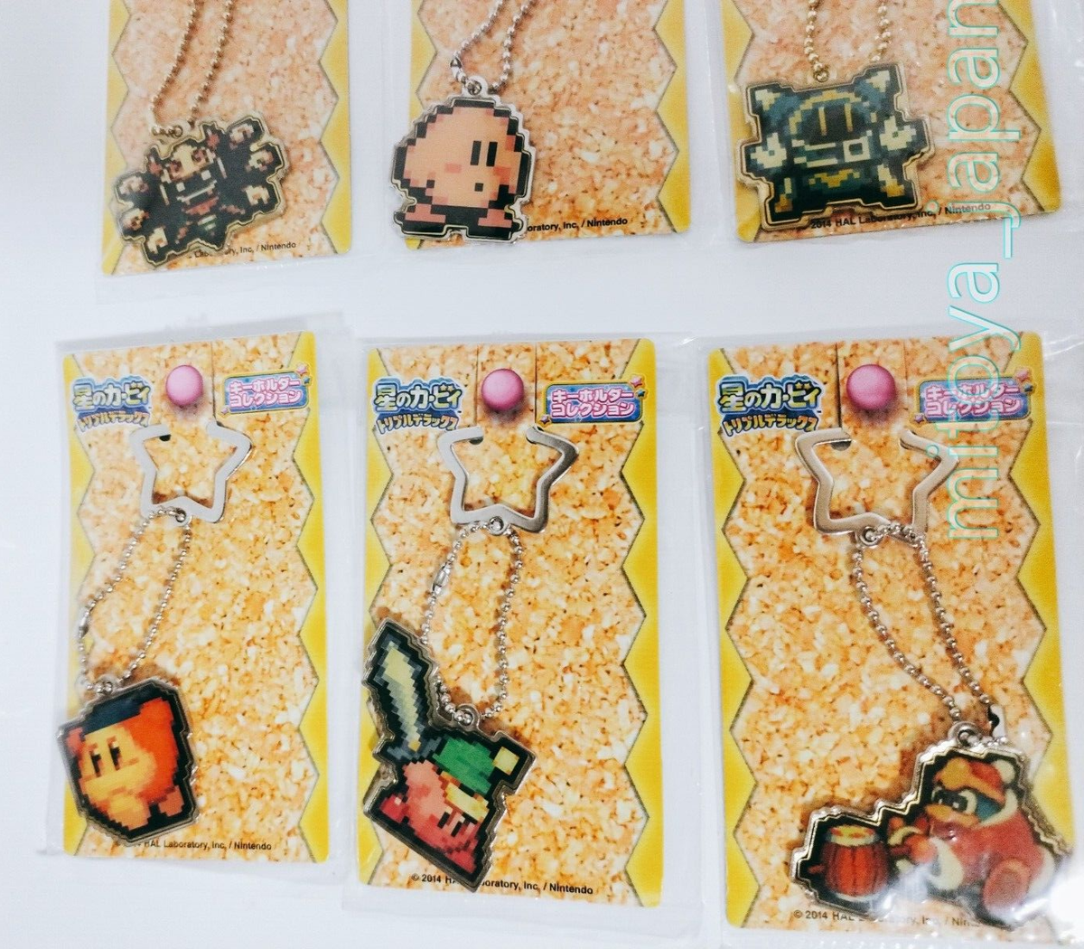 All Types Set Kirby of the Stars Triple Deluxe Keychain Collection