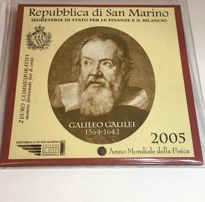 2 Euro Saint Marin 2005 -ANNÉE MONDIALE DE LA PHYSIQUE - Photo 1/3