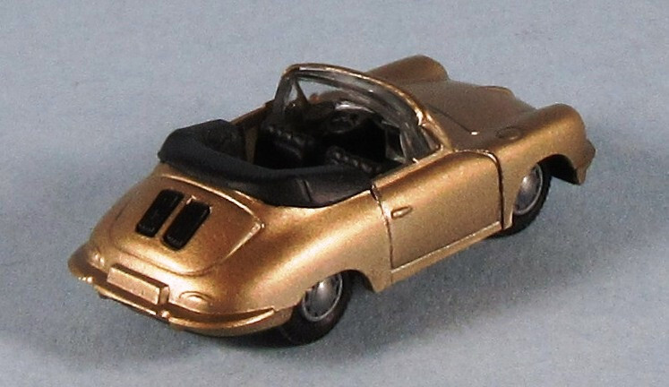 PRALINE 1962 Porsche 356-B (Gold) 1/87 HO Scale Plastic