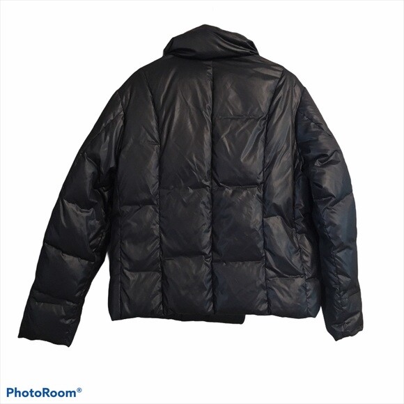 Gap down puffer snap button coat L - image 2