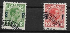 D&auml;nemark Milit&auml;rpostmarken MiNr 1 + 2 gestempelt