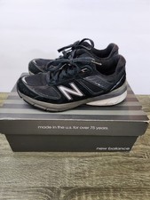 New Balance 990v5 Women's 7.5 B Black Suede Mesh Shoes W990BK5 990 V5 USA Made