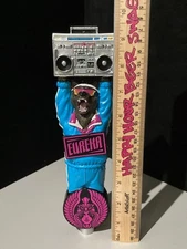 🔥 RARE Eureka Bear w/ Ghetto Blaster Tall Craft Beer Bar Tap Handle