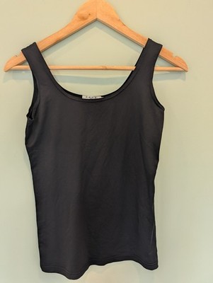 D.E.C.K. by Decollage Black Luxury Vest Top Size S | Shaping Base Layer Tank