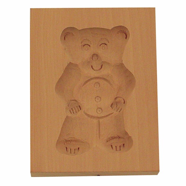StäDter Springerle-Model TeddybäR Holz-PräGeform PläTzchenform Spekulatiusform-image