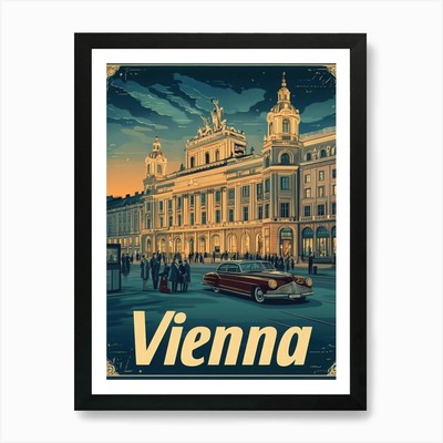 Aihrgdesign A Retro Reiseposter F Gerahmtes Wandbild Poster Leinwanddruck Bild