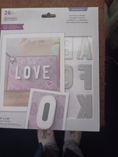 Crafters Companion Left Fold Alphabet Die Set 26pc