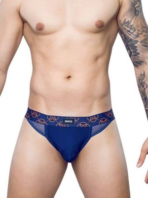 2eros Mens Himeros Thong Underwear: Breathable Mesh + CURV Enhancing Bulge Pouch