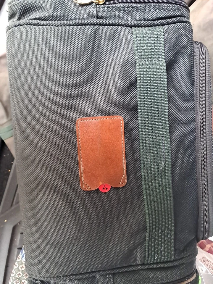 RICARDO BEVERLY HILLS SANTA CRUZ BOLSA DE MANO #4314 13x9x7 bolsillos extremos espejo Foto 3 de 3