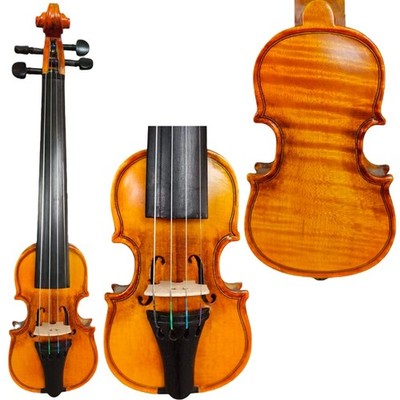 SONG Pochettes Fiddle, Mini Pocket Violin 5 3/4'', Handmade, Free case bow