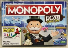 Monopoly Travel World Tour Board Game Hasbro Gaming Parker Brothers SEALED NEW