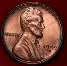 Uncirculated Red 1949-D Denver Mint Copper Lincoln Wheat Cent — photo 1