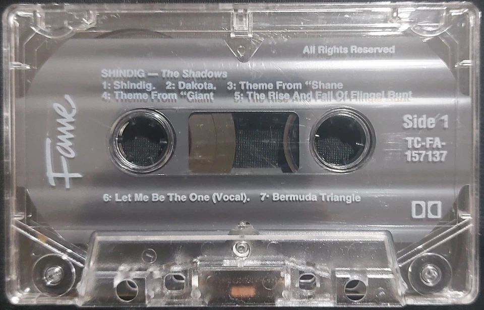 The Shadows - Shindig 1989 AUSTRALIAN ISSUE Fame ~ TCFA 157137 Clear Shell - Image 4 of 4