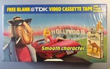 2 Camel Cigarette's Blank VHS Tapes "TDK" Joe Camel! T-120 VHS Tapes 2 Camel Cigarette's Blank VHS Tapes "TDK" Joe Camel! T-120 VHS Tapes