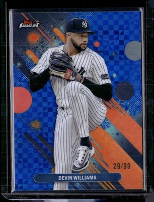 2025 Finest #71 Devin Williams Blue Checkerboard #/99
