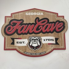 Georgia Bulldogs Wooden Plaque Fan Cave Man Cave Sign See Pics