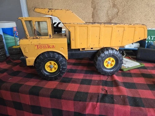 1978/79 MIGHTY TONKA DUMP ORANGE MONTGOMERY WARD TRUCK ORIGINAL CONDITION