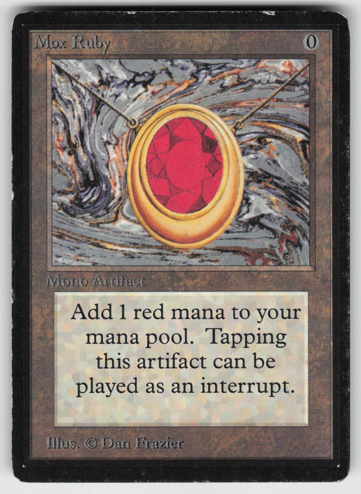 Mox Ruby Beta Edition Rare MAGIC: THE GATHERING
