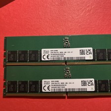 SK Hynix 32GB DDR5 Desktop RAM UDIMM 2Rx8 PC5-5600B-UB0 HMCG88AGBUA084N