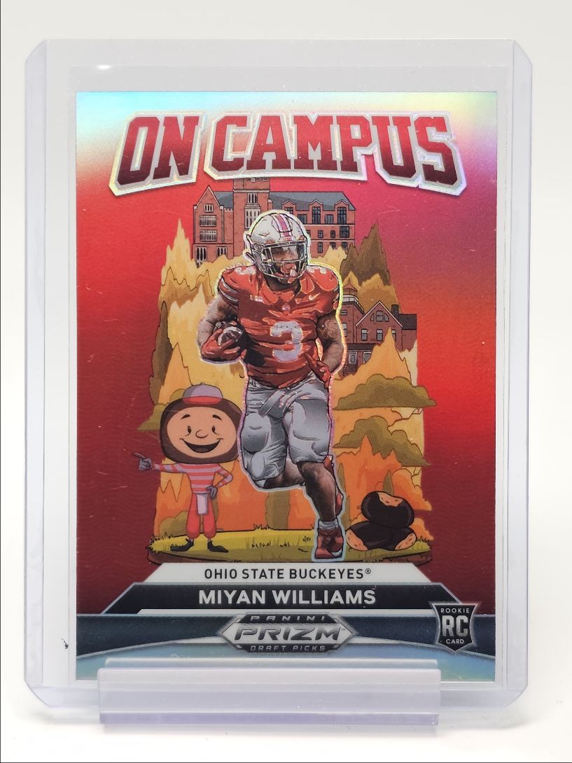 MIYAN WILLIAMS 2024 PRIZM DRAFT ROOKIE ON CAMPUS CASE HIT SP RC Q5939